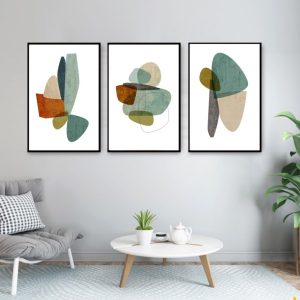 Tranh Trừu Tượng In Canvas Phong Cách Minimalism Nhẹ Nhàng Đơn Giản